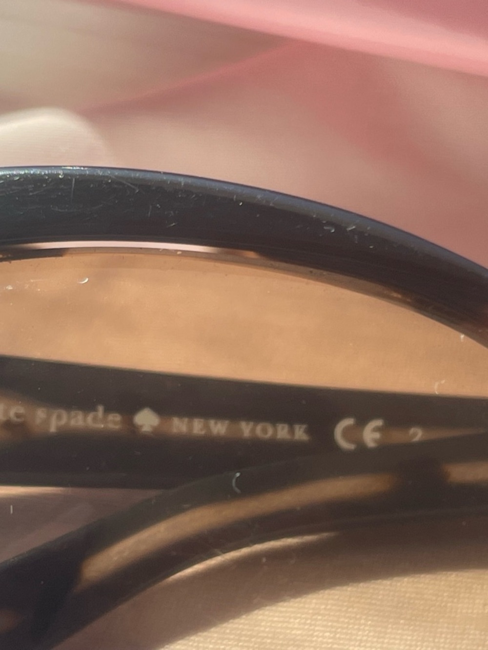 kate spade Tortoiseshell Sunglasses with Pink Case - Picture 5 of 14